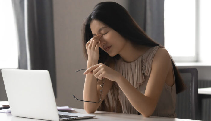 眼精疲労でお疲れの方
