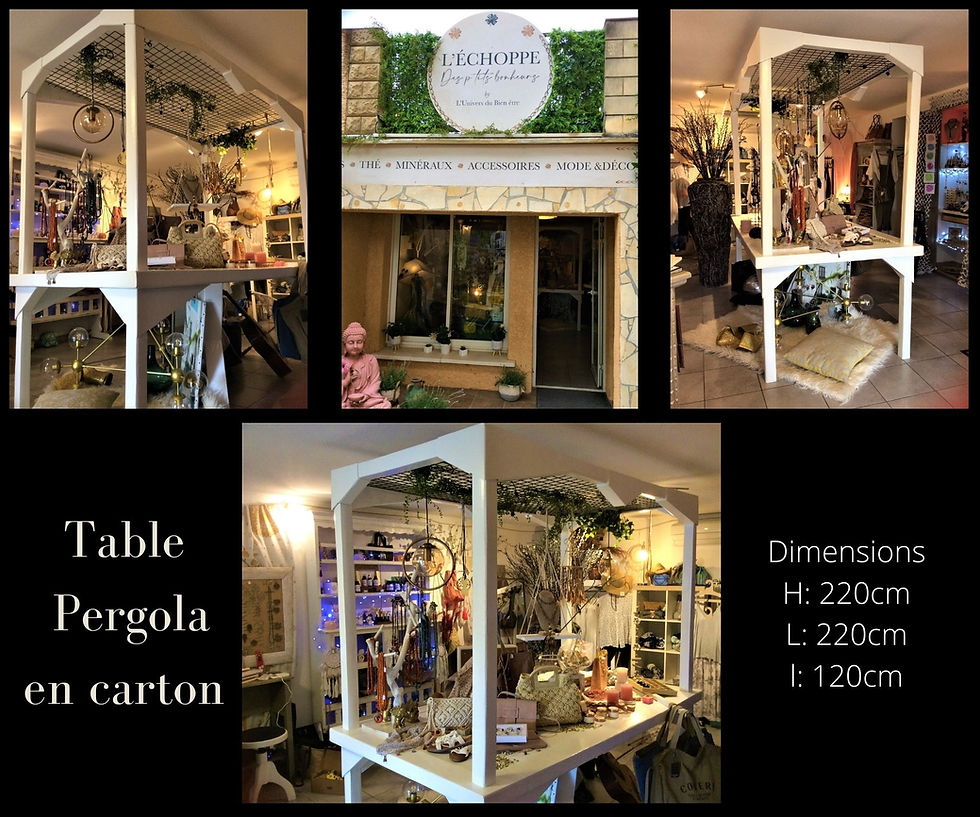 Table Pergola en carton
