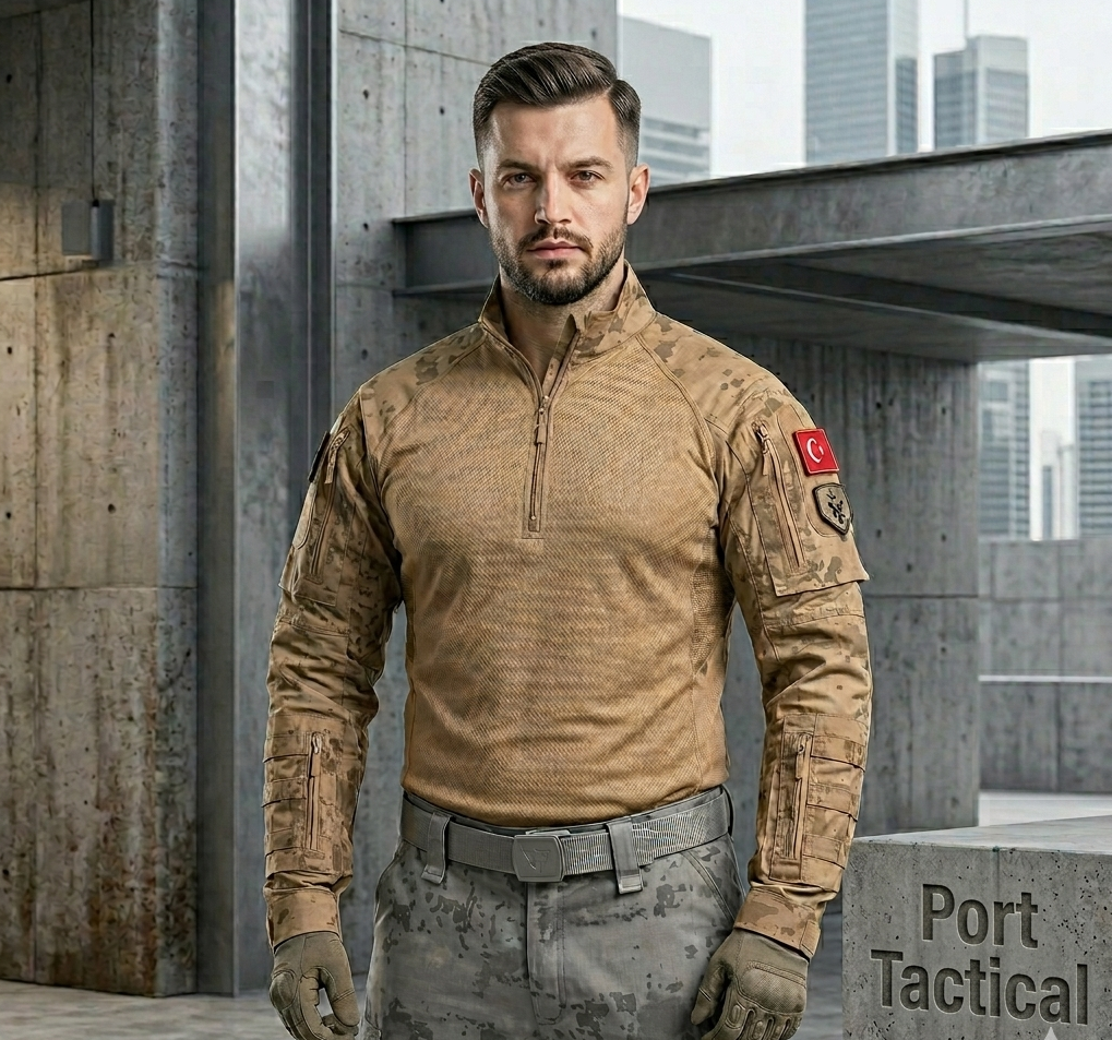 PIYADE ASKERI KAMUFLAJLI COMBAT T-SHIRT