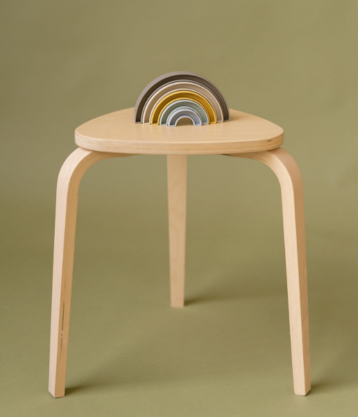 rainbow on a stool