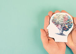 picture of a brain expressing the mental health benefits of decluttering, especially for those with ADHD