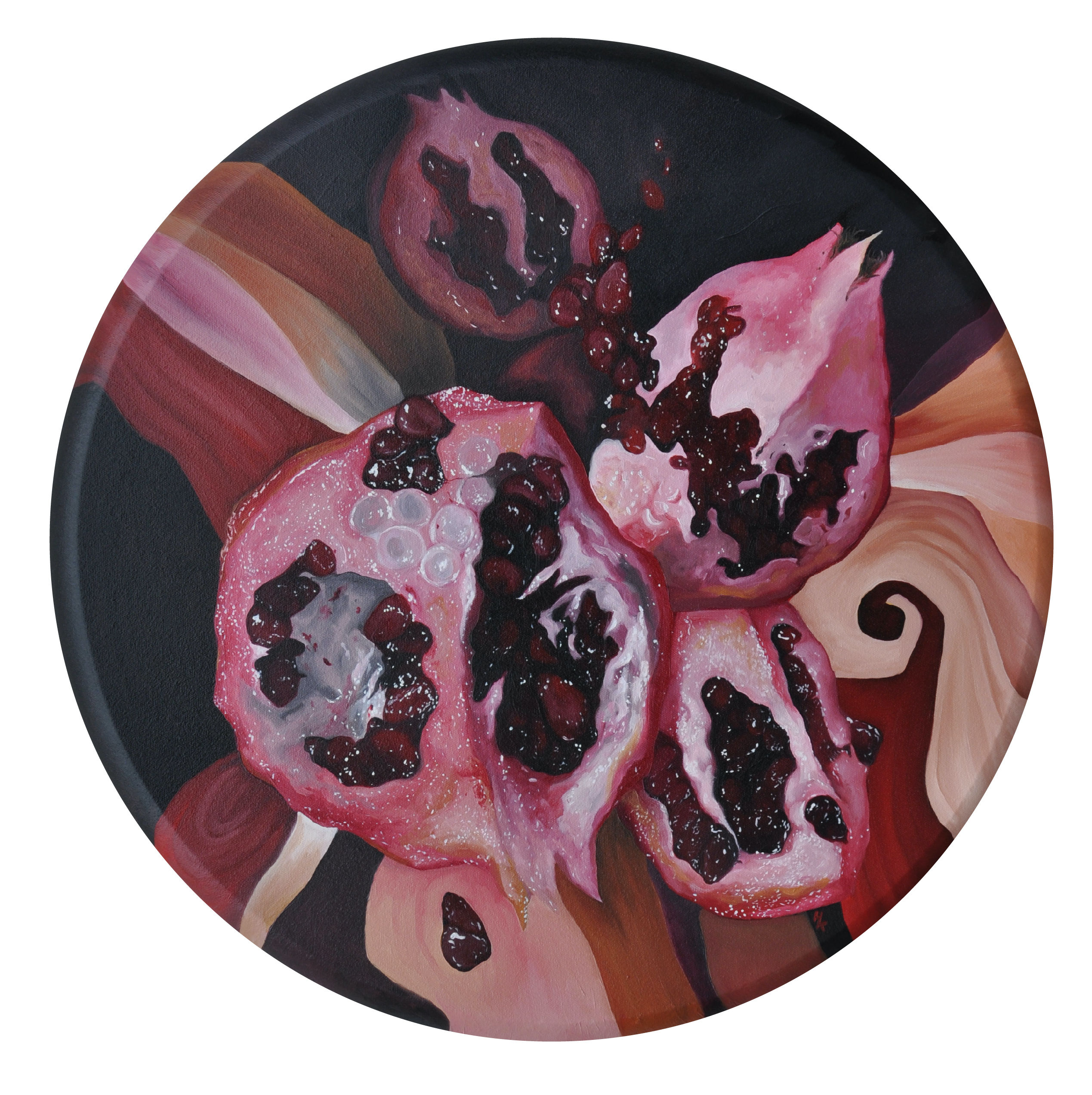 8"x8" Limited Edition Print of Original Oil Painting Slice, by Hannah Keats