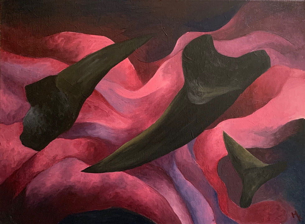 Teeth, Acrylic on Canvas, 16"x20", 2019, Contact for price