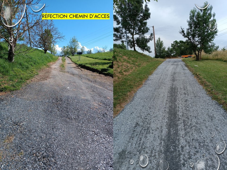 réféction chemin d'accés