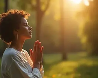 Woman praying