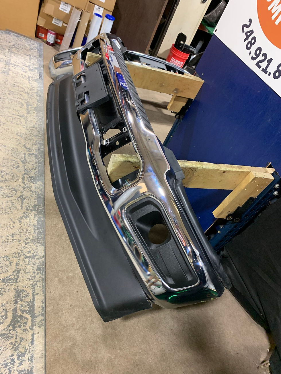Thumbnail: Ford f250 f350 front bumper chrome with fog holes 2023-2026 OEM