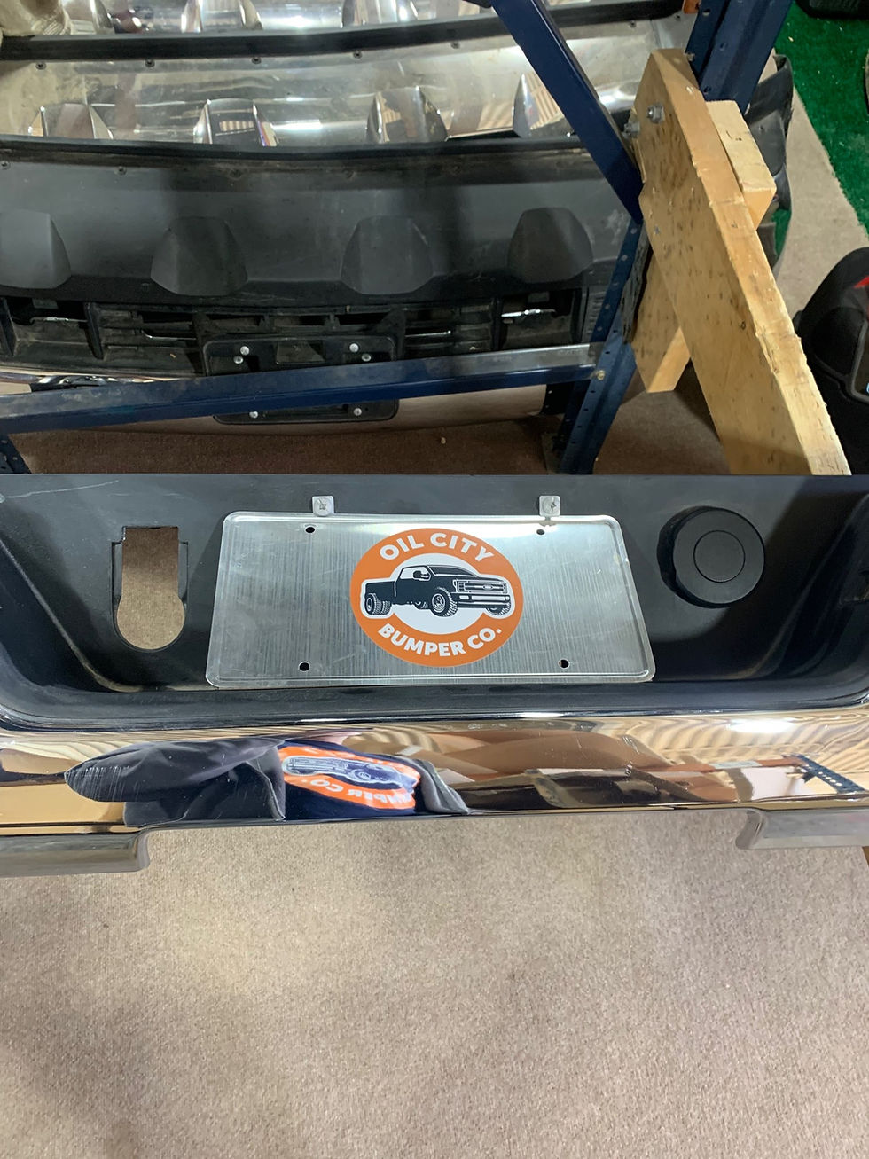 Thumbnail: 2020-24 Chevy Silverado GMC Sierra HD chrome rear with sensor holes