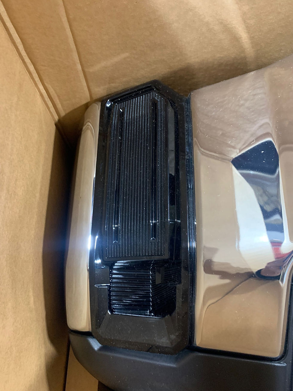Thumbnail: 2024 gmc Sierra hd front bumper assembly with bright chrome denali lower valence