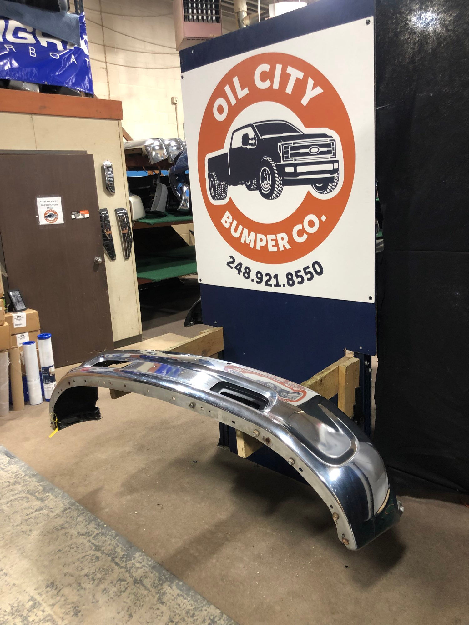 Ram classic front bumper 2013-2018+ chrome no fog OEM