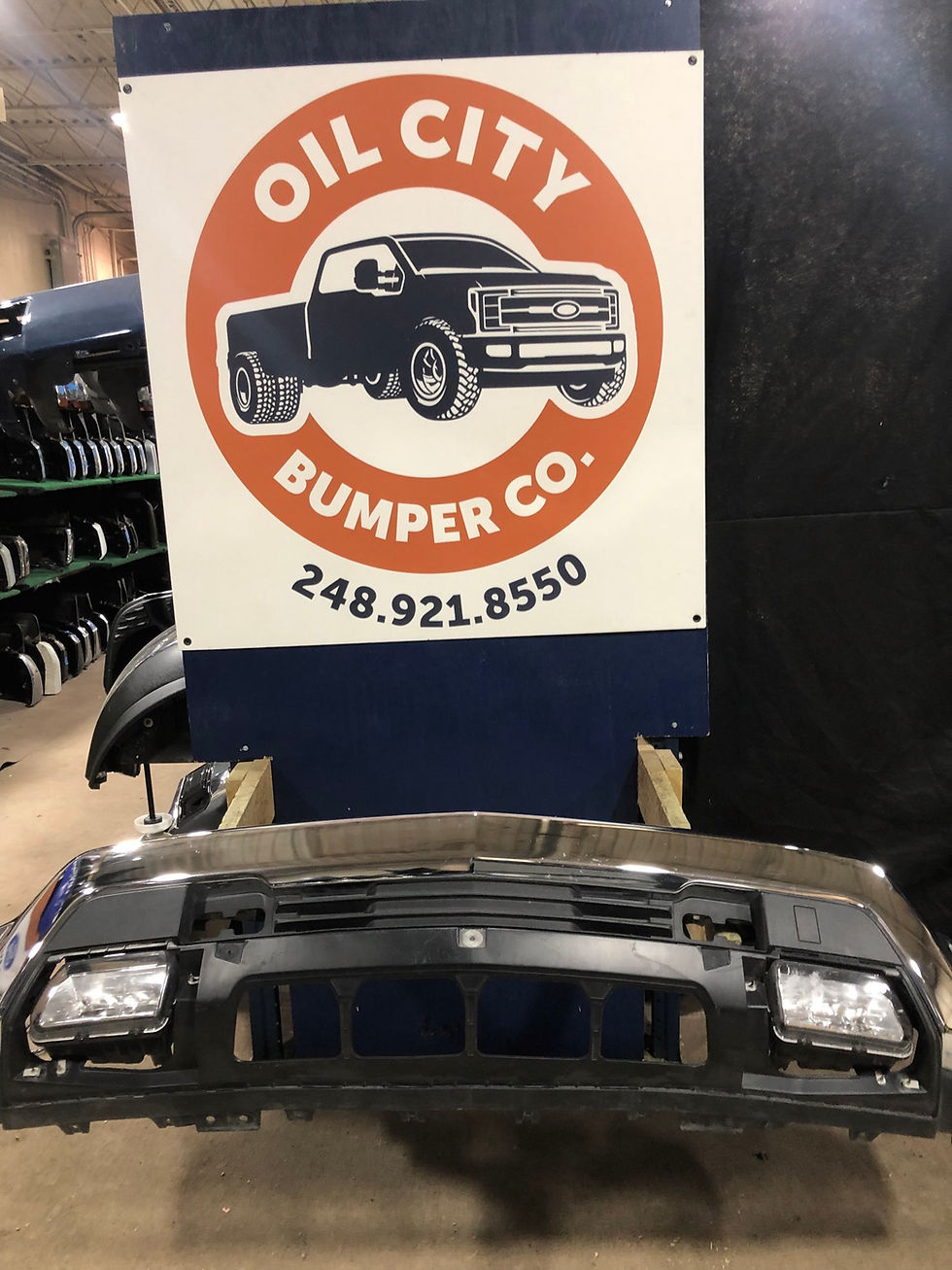 Thumbnail: 2023 2024 2025 2026 Chevy Silverado 1500 front bumper Chrome no park assist OEM