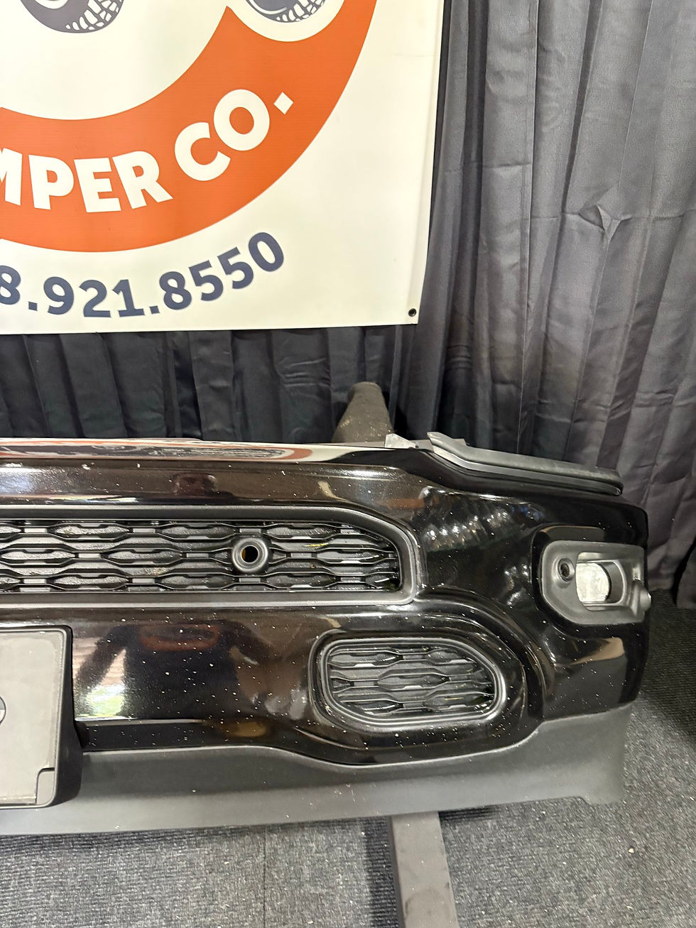 Thumbnail: Diamond black 2019 to 2024 Ram 1500 front bumper painted OEM