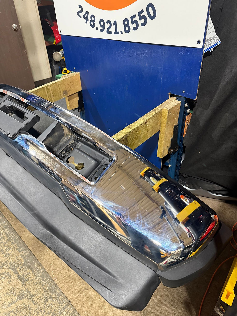 Thumbnail: 2017 2018 2019 chrome No Fog f450 f550 OEM front bumper
