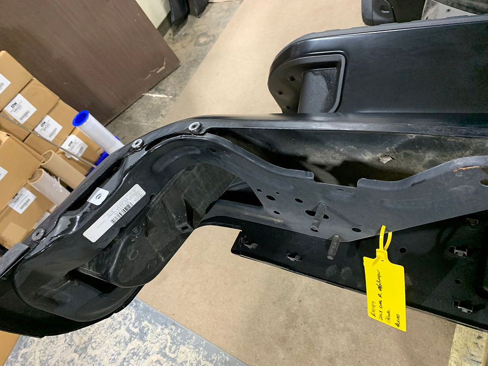 Thumbnail: 2020 to 2026 GMC Sierra Chevy Silverado rear bumper assembly flat black for HD