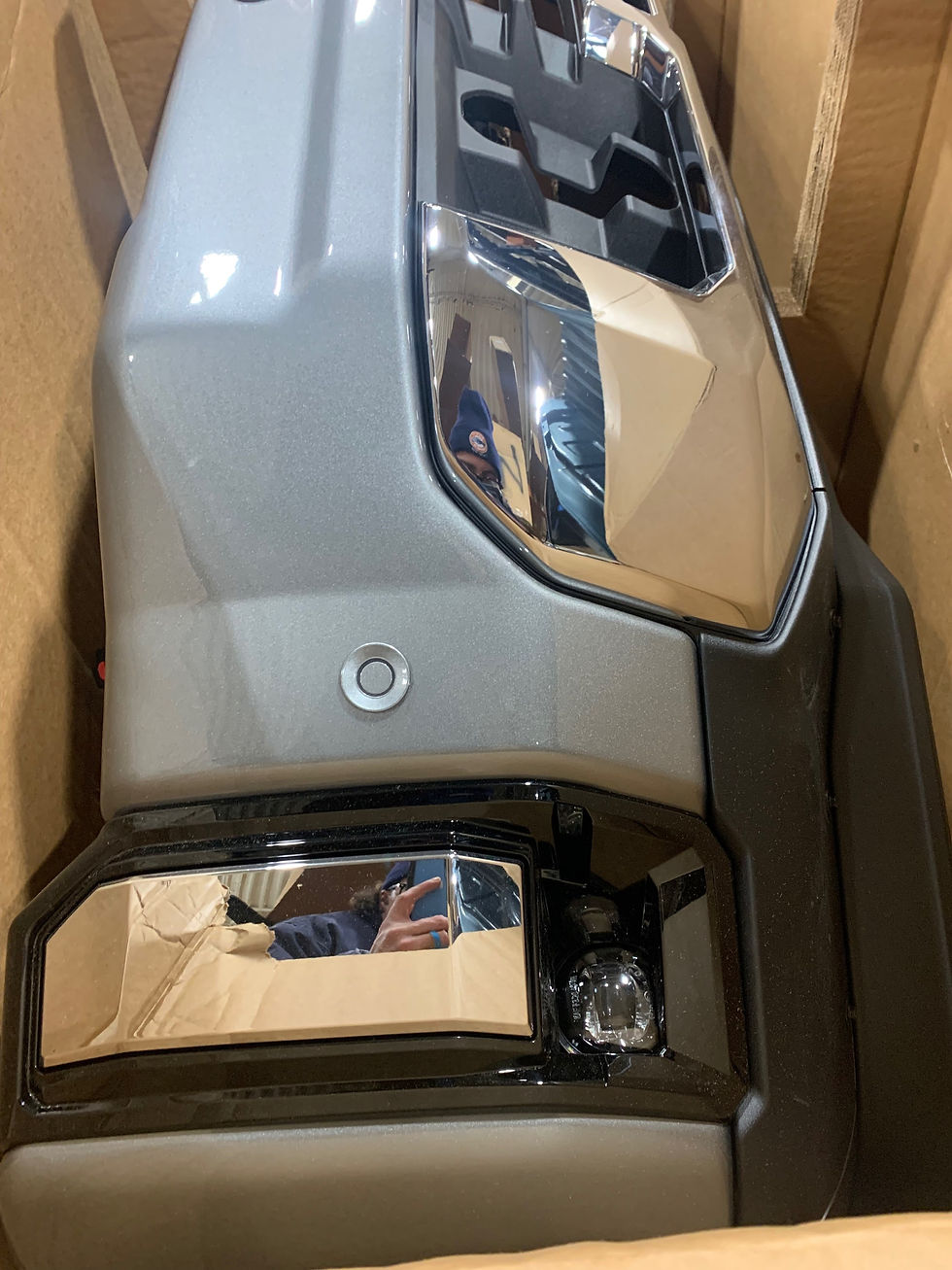 Thumbnail: 2024 GMC Sierra Denali 2500hd 3500hd front bumper assembly gray/silver