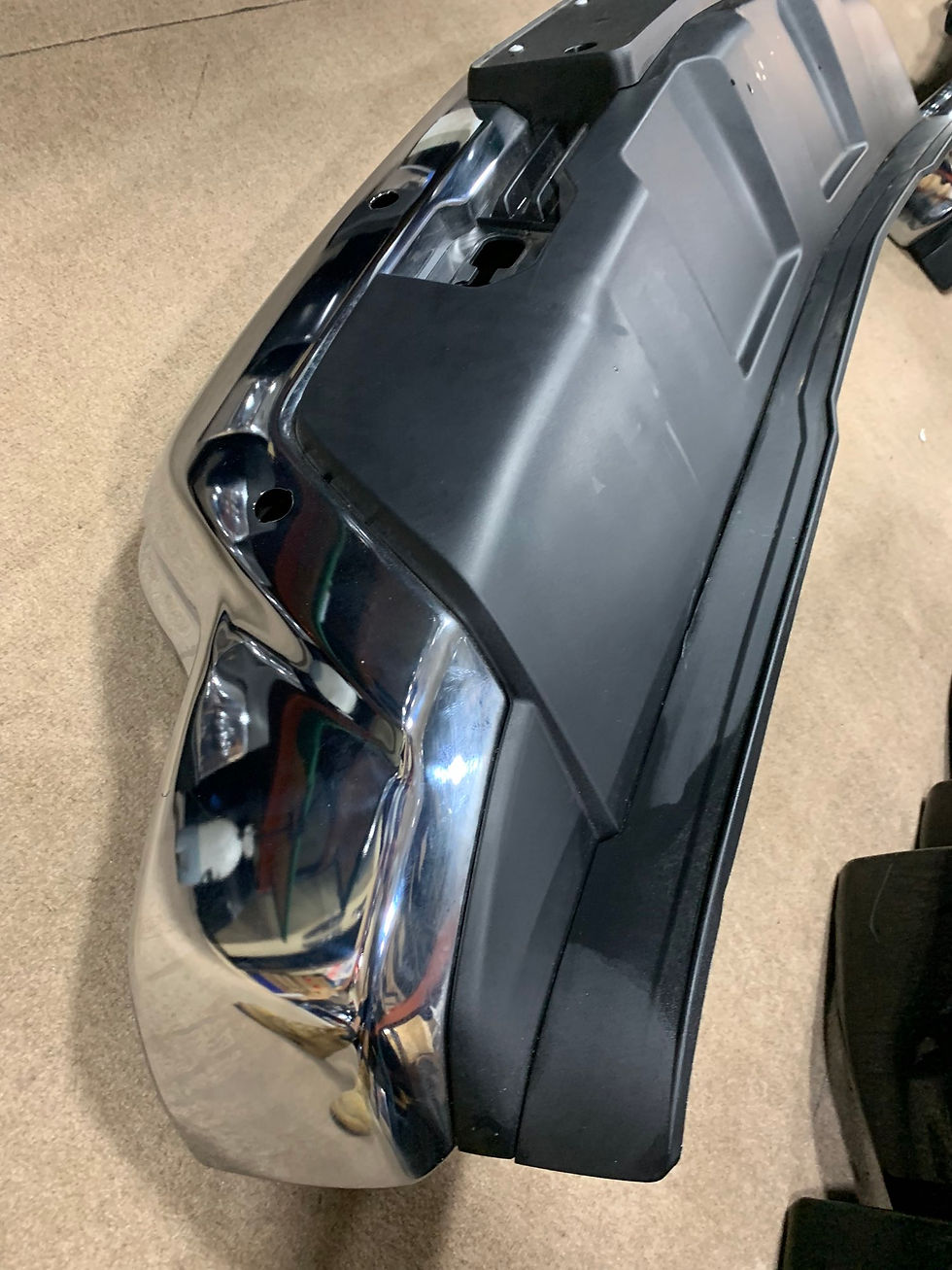 Thumbnail: 2023 2024 2025 2026 Chevy Silverado front bumper chrome w park assist OEM new