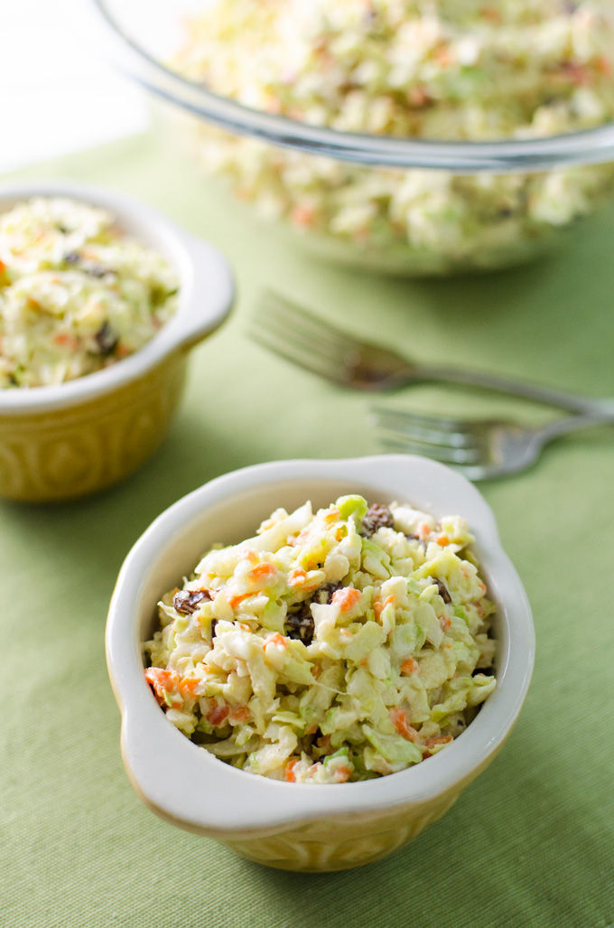Vegan Coleslaw with Avocado, Mayo, Cashew, & Sour Cream