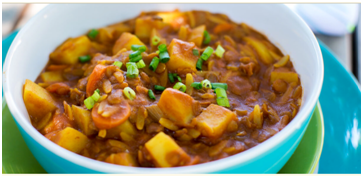 Curried Tomato Lentil Soup (Shorba Addis)
