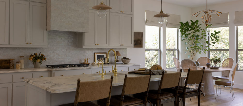 Calacatta marble countertop in a modern kitchen design