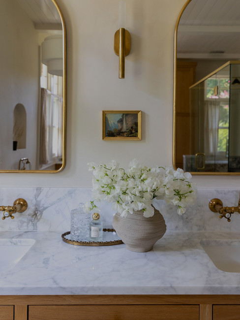 Marble Countertops in a bathroom design