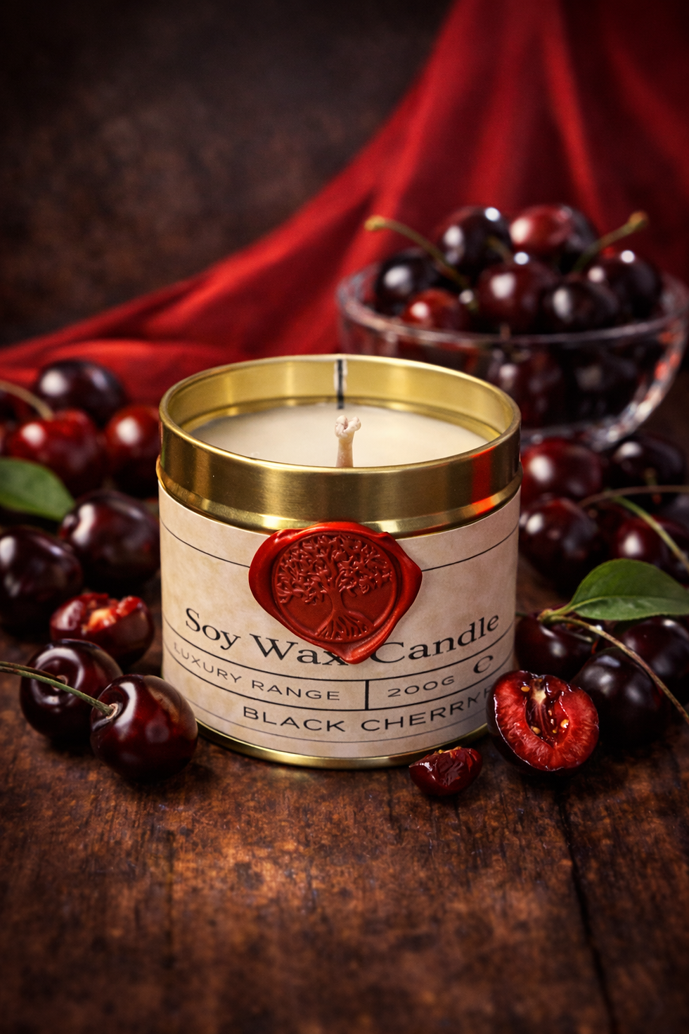 Thumbnail: Black Cherry - Luxury Soy Wax Candle