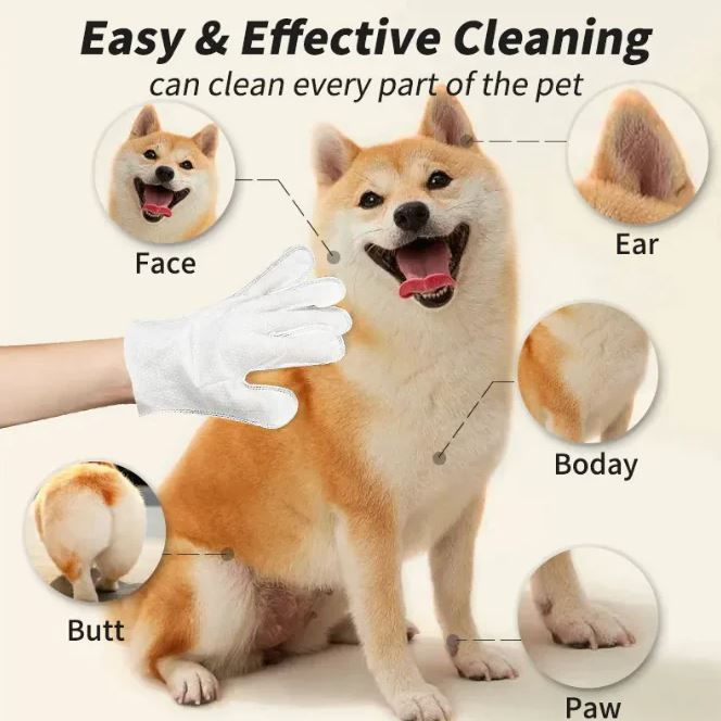 Thumbnail: Pet Cleaning Gloves & Wipes