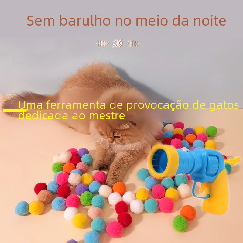 Thumbnail: Interactive Cat Toy with Plush Ball Launcher
