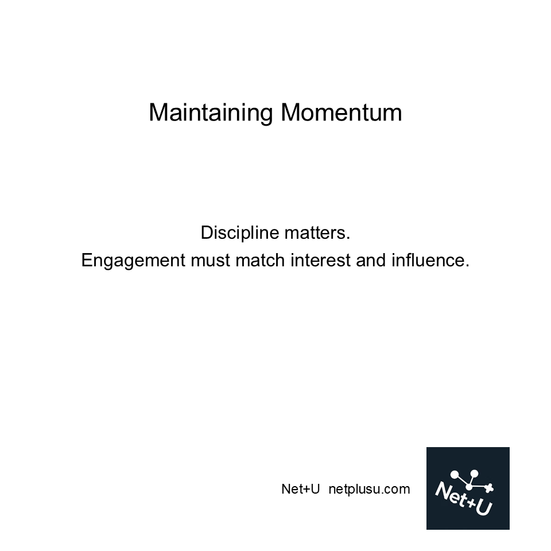 Maintaining Momentum