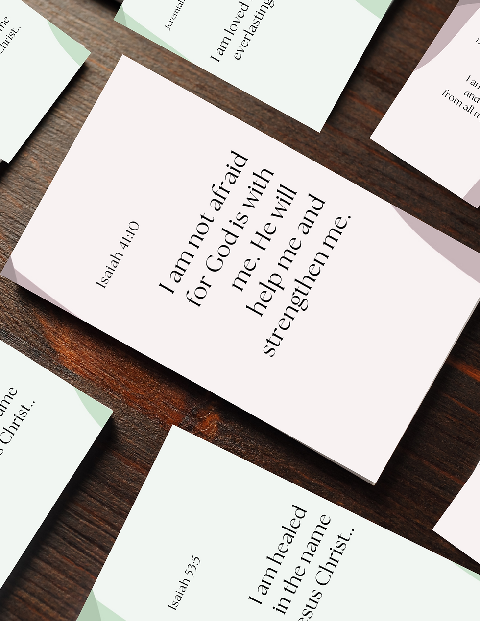 Thumbnail: 30 Bible Affirmation Cards | Scripture cards | Christian Affirmation Cards