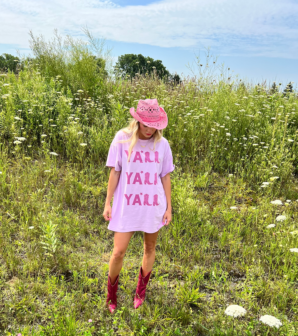 Thumbnail: YA'LL T-Shirt Dress