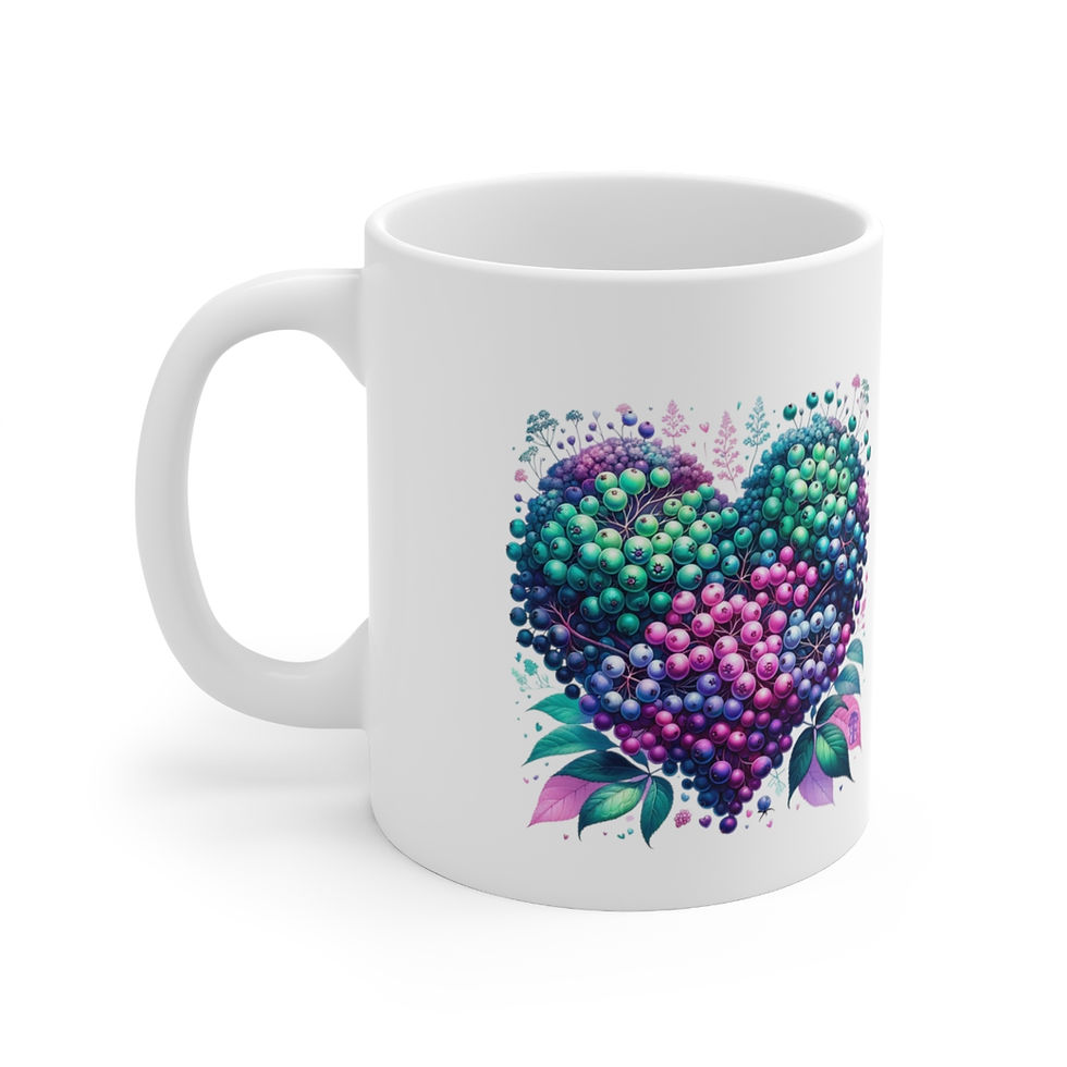 Thumbnail: Get Powered by Elderberries Ceramic Mug 11oz