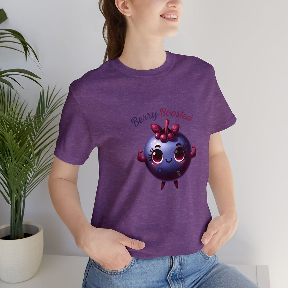 Thumbnail: Berry Boosted Unisex Jersey Short Sleeve Tee