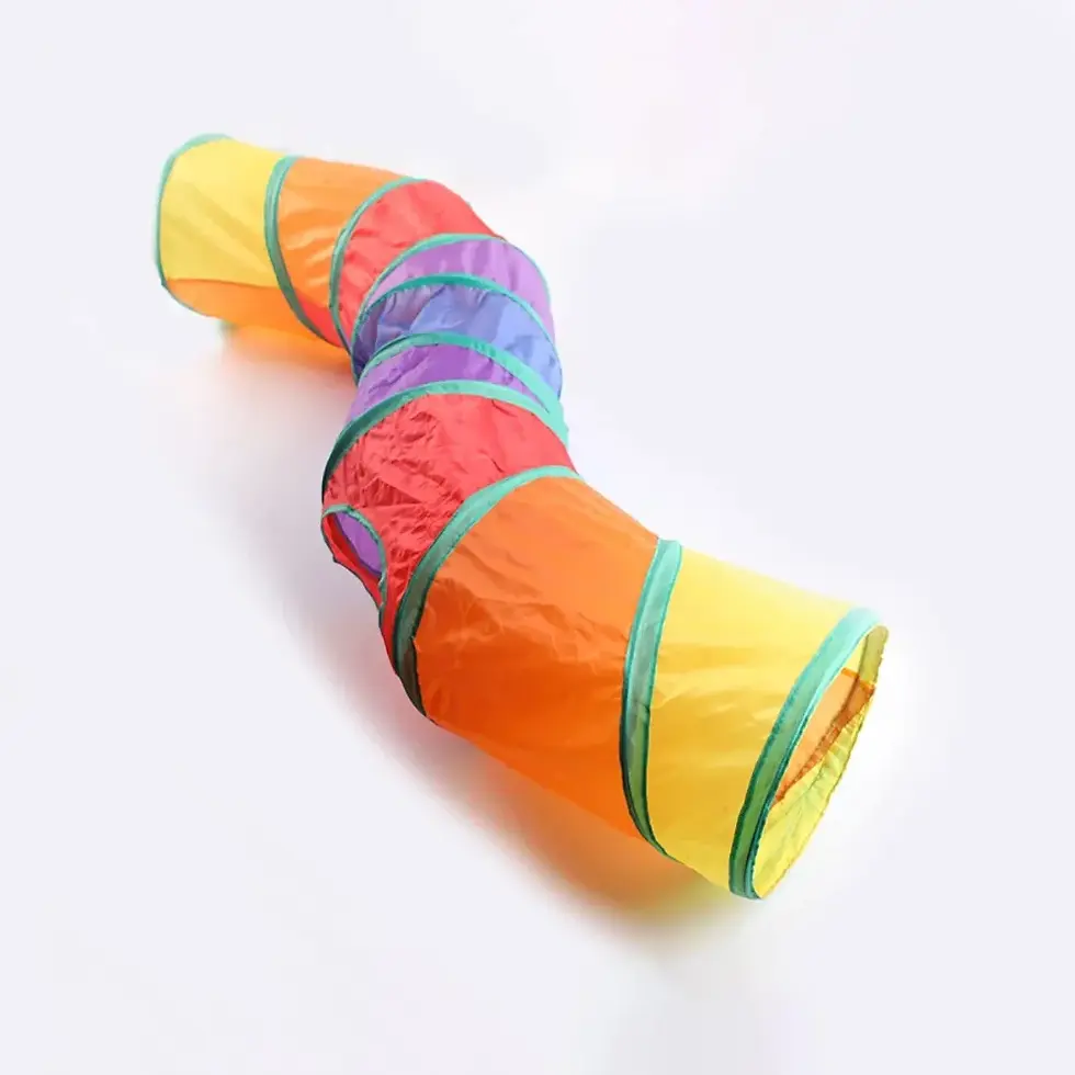 Thumbnail: Foldable Interactive Cat Tunnel Toy - Fun & Training Tube for Kittens & Pets