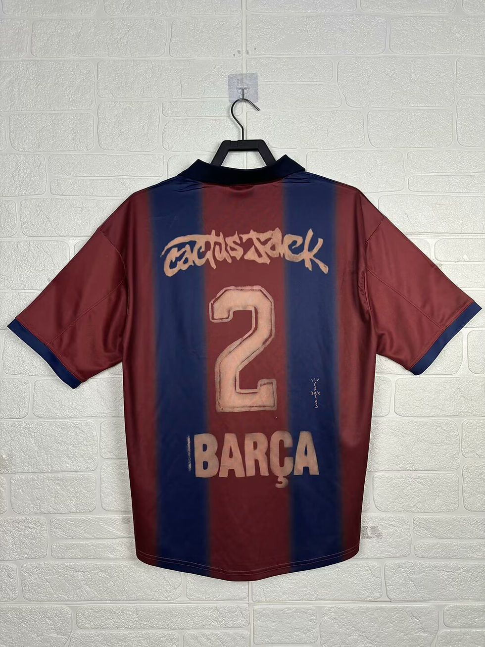 Thumbnail: Barcelona Fc x Travis Scott Retro 2000/01 Home Skeleton Editon