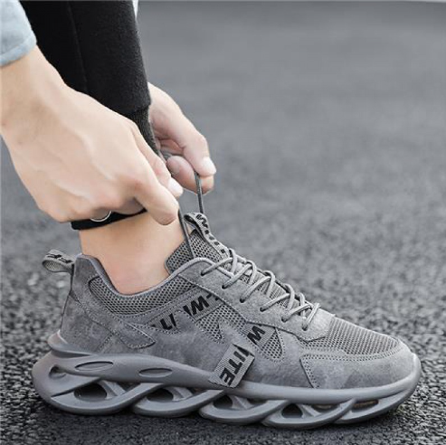 Miniatura: Breathable Mesh Sneakers for Men - Casual White Shoes