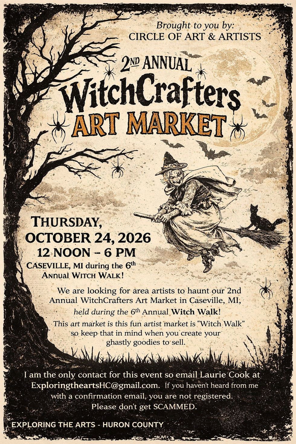 CALL TO ARTISTS - WitchCrafters Market (fine arts show)
