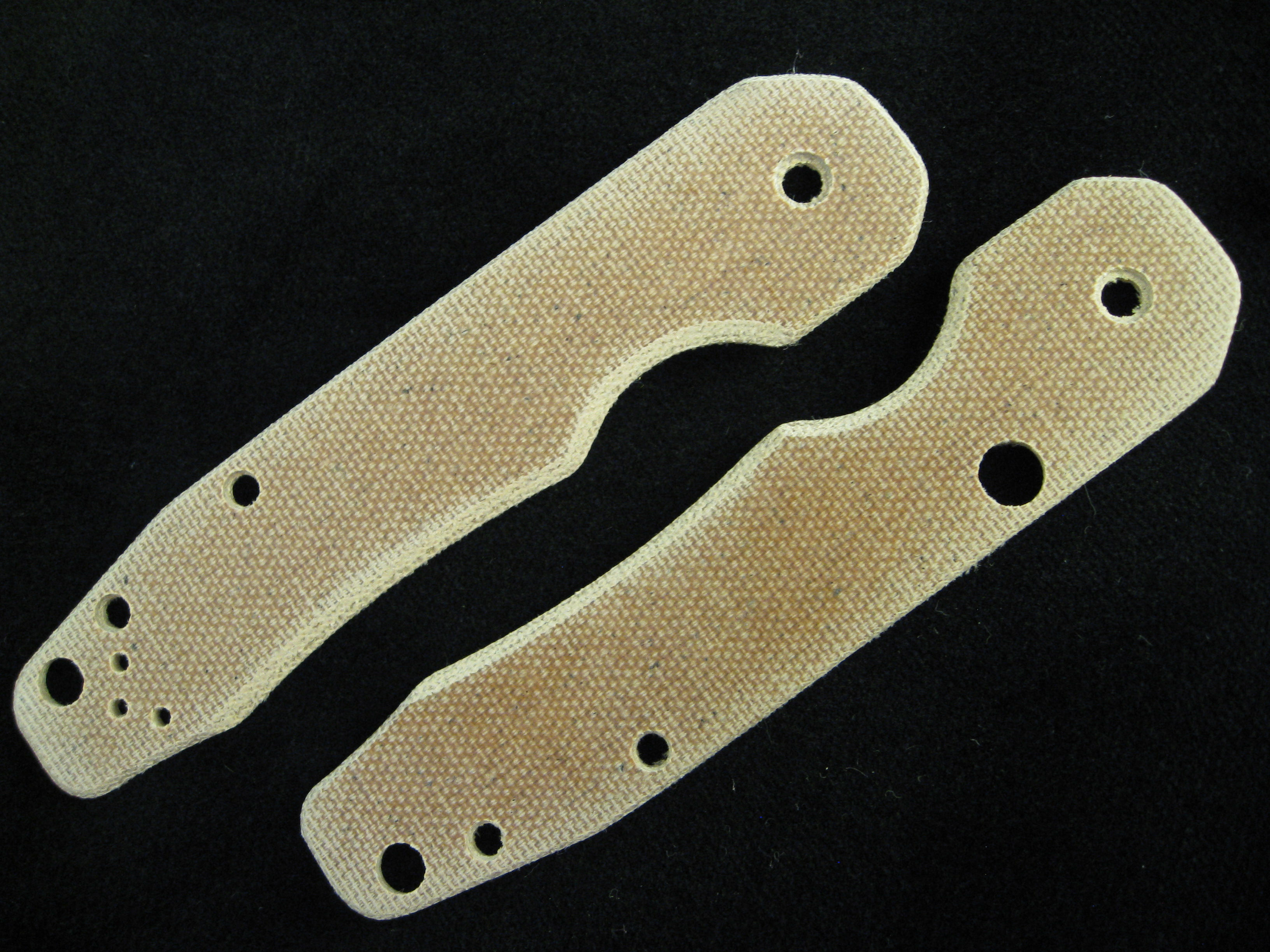 Spyderco Smock Brown Canvas Micarta Custom Scales