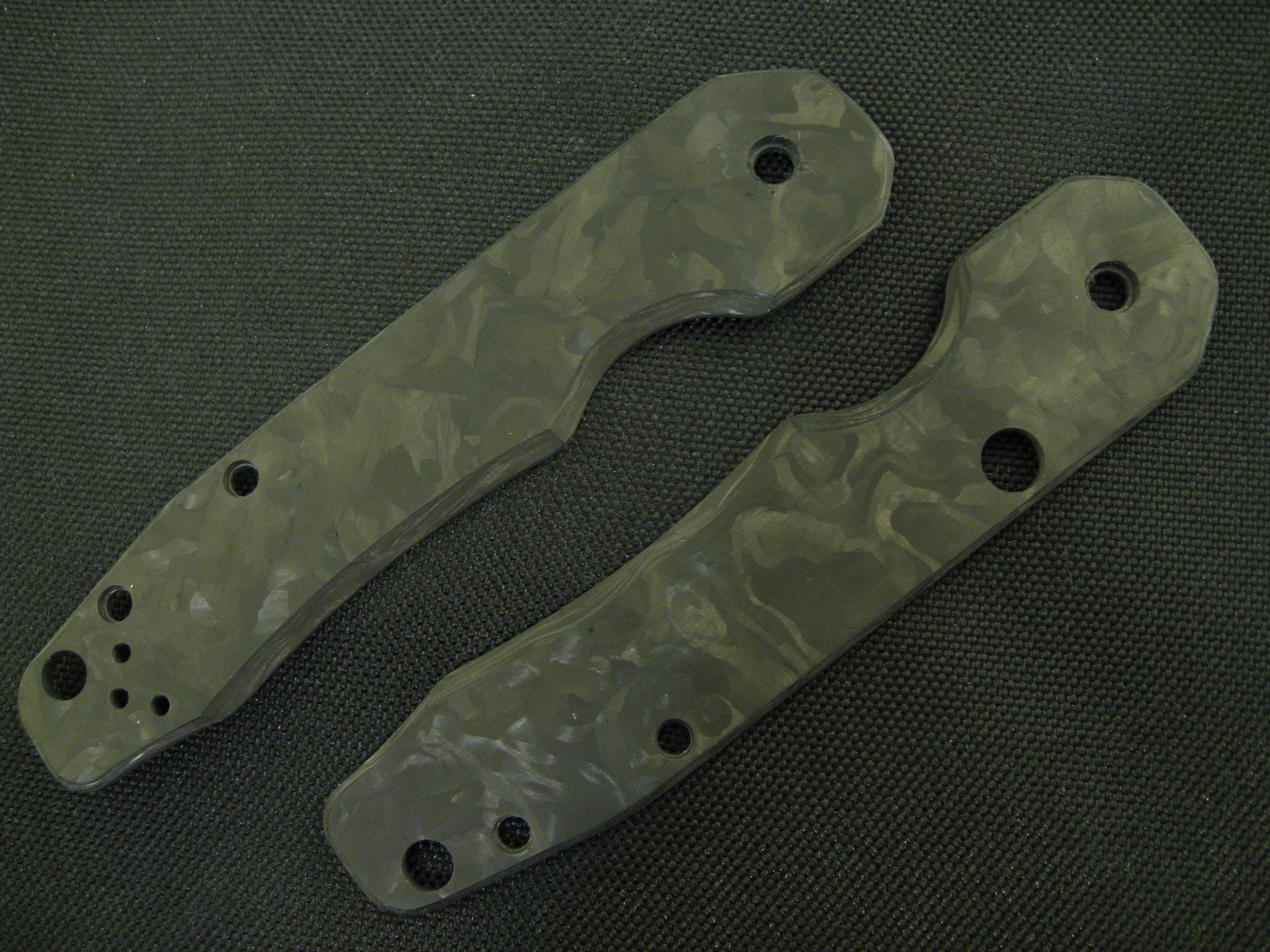 Spyderco Smock Marbled Carbon Fiber Custom Scales