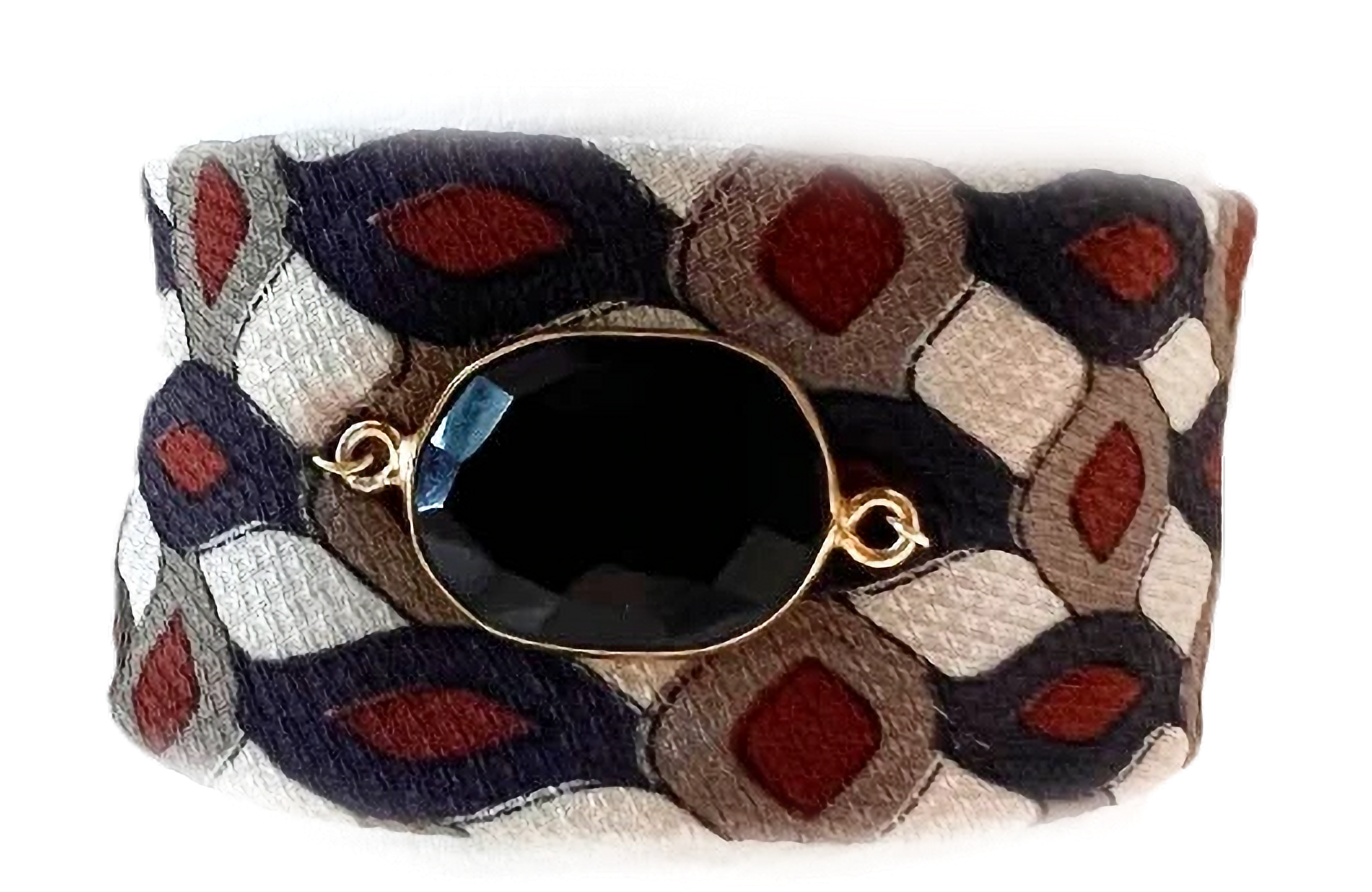 Black Onyx Silk Cuff