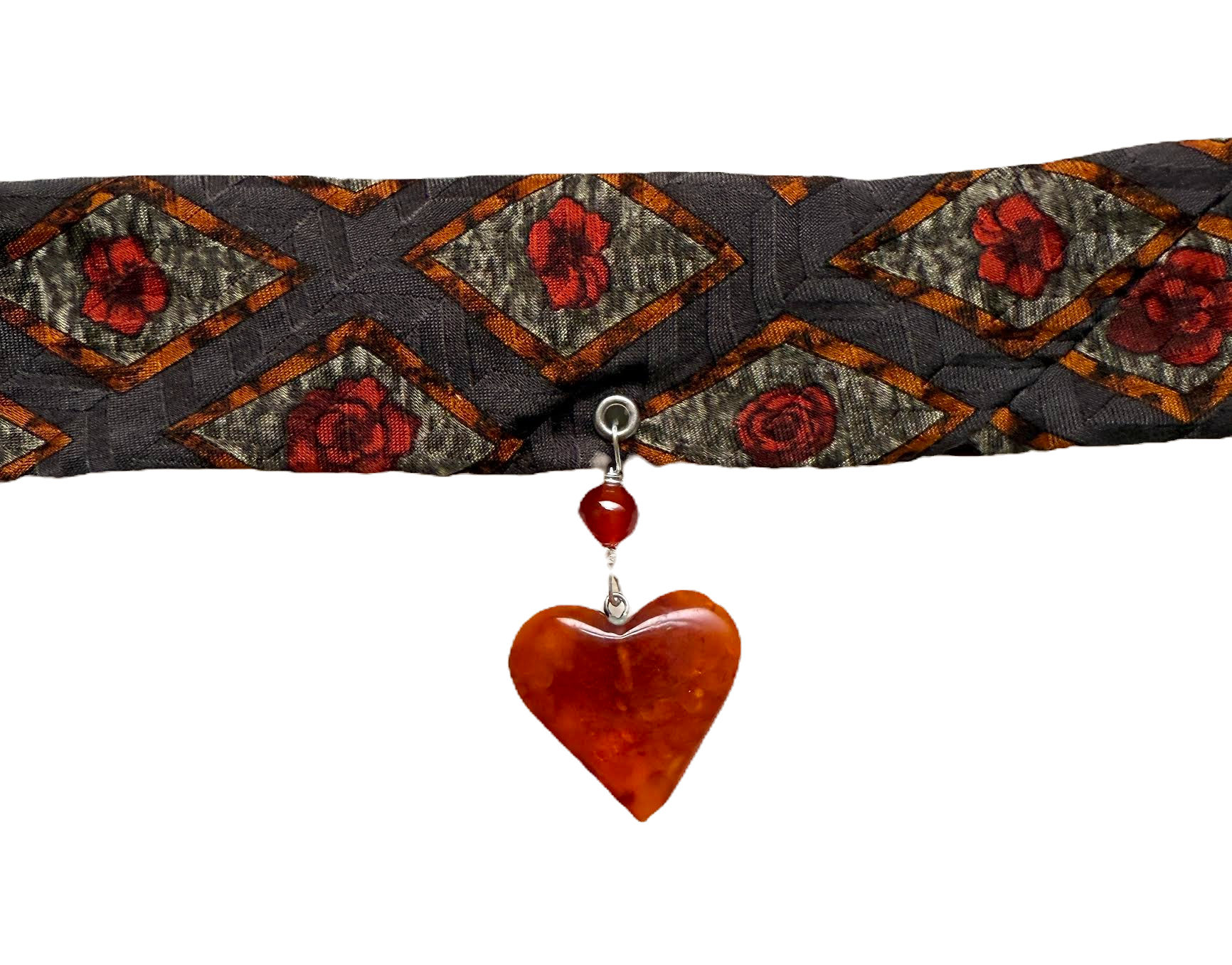 Amber Heart Neck Band