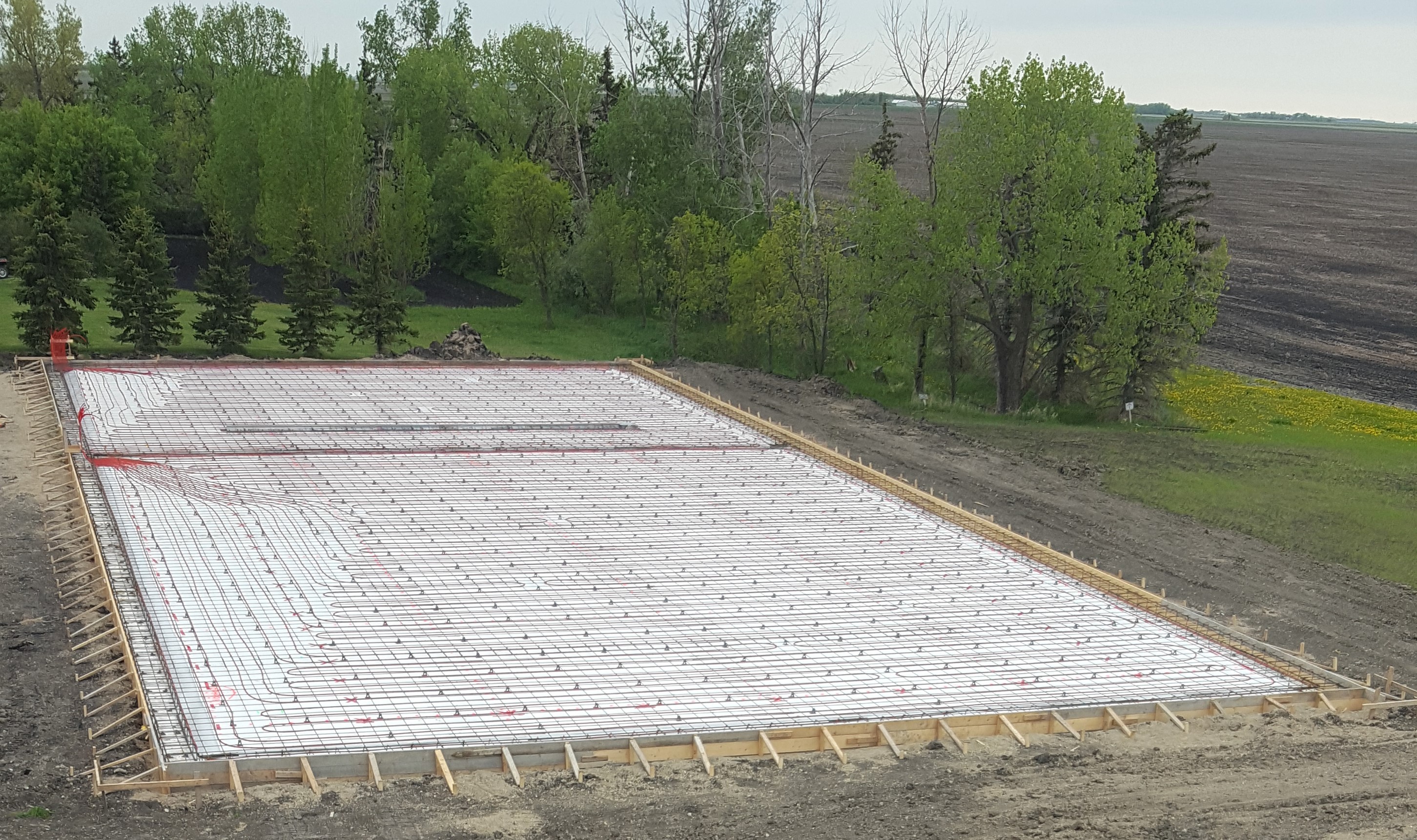 Prepped 10500 sq ft shop floor
