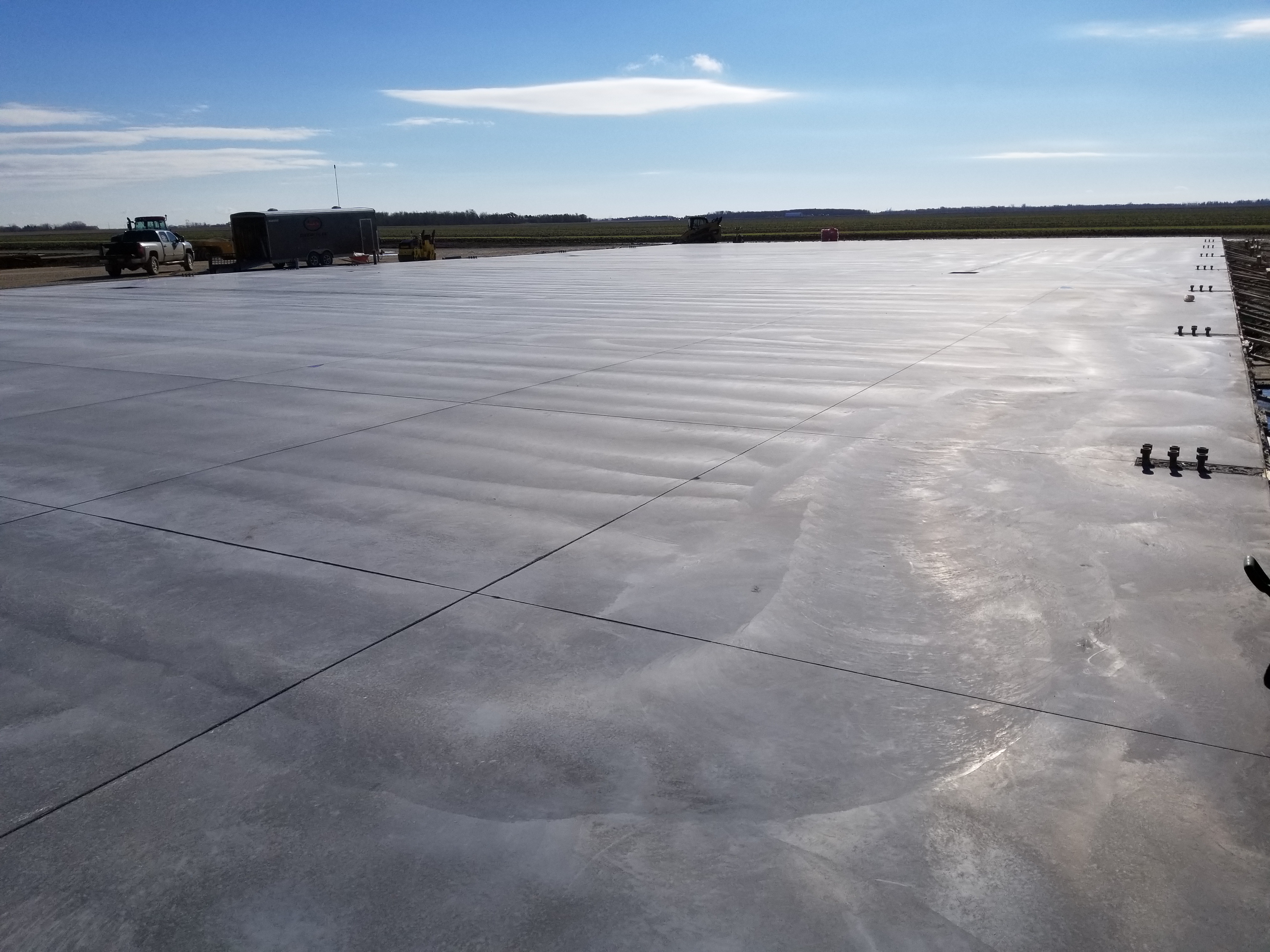 Paint shop floor 100'x200'