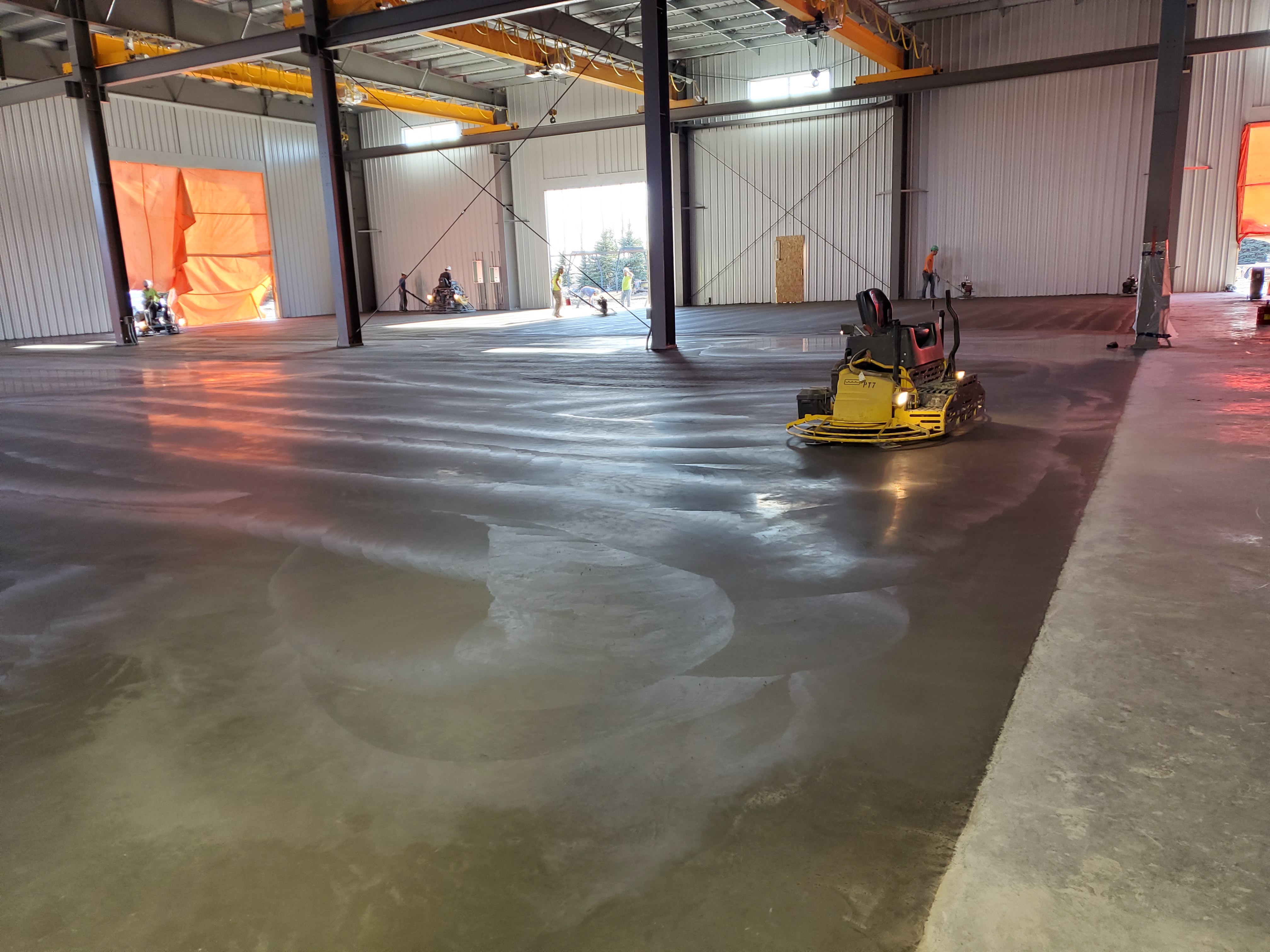 Finishing concrete