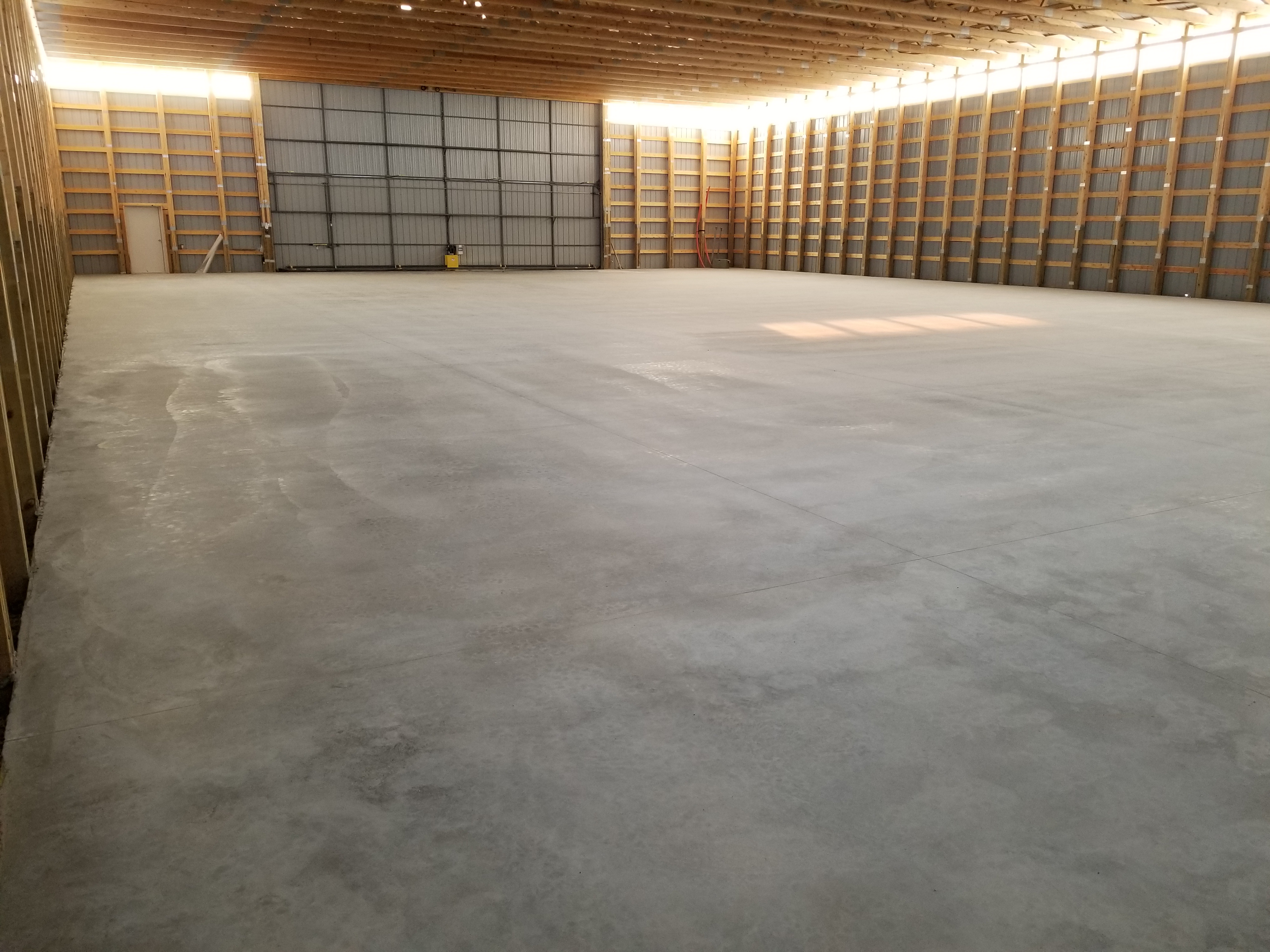 Pole shed floor