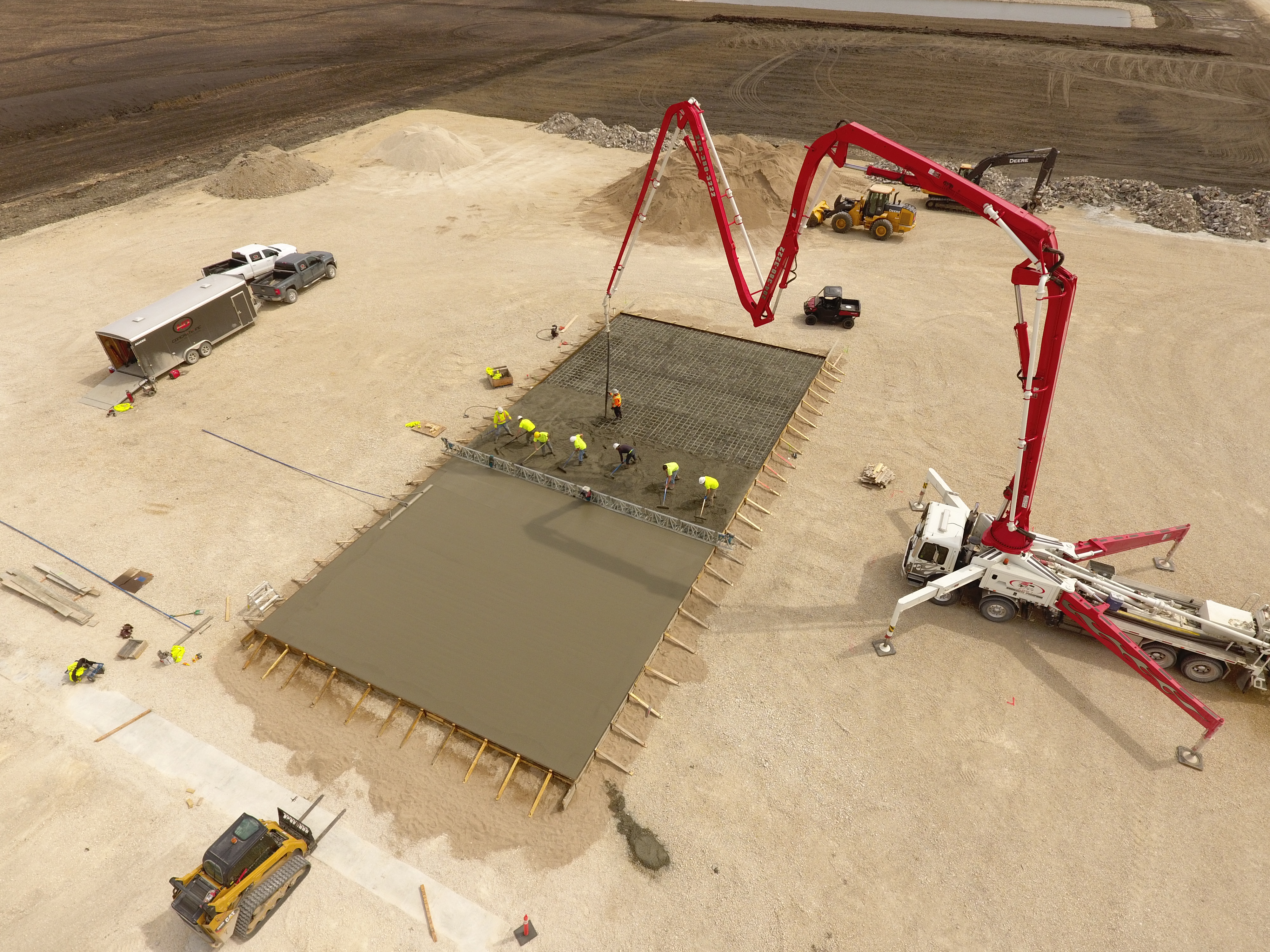 Hopper bin slab 40'x80'