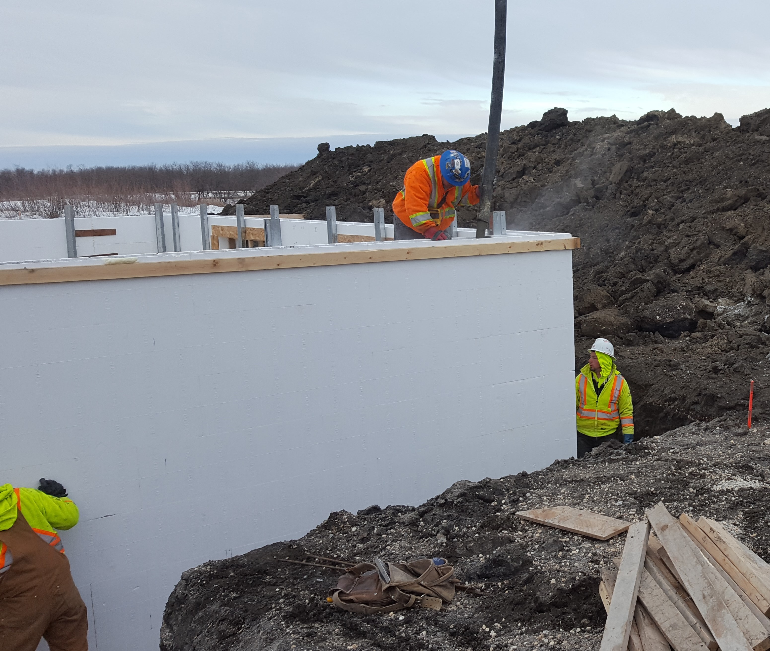 Pouring ICF basement