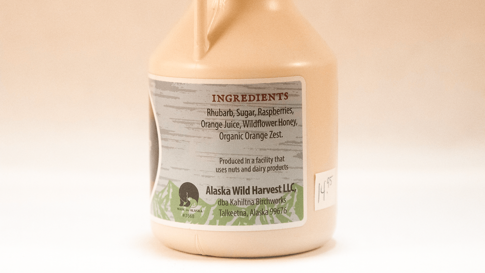 Thumbnail: Wild Harvest Alaska Raspberry Rhubarb Syrup