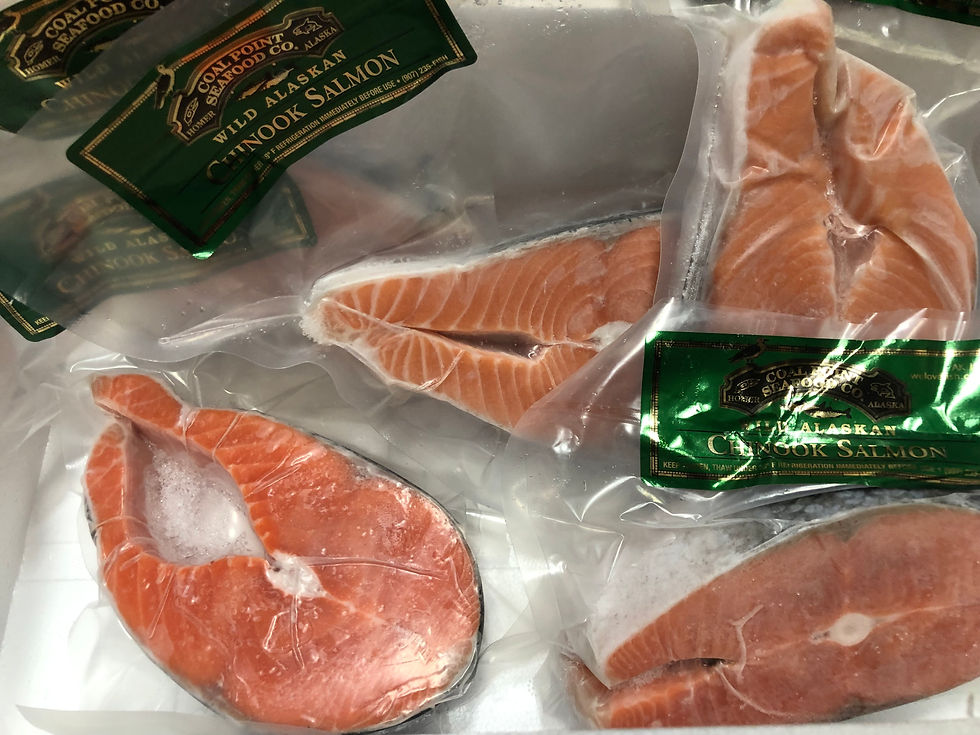 Thumbnail: Alaskan King (Chinook) Salmon Steaks Family Box