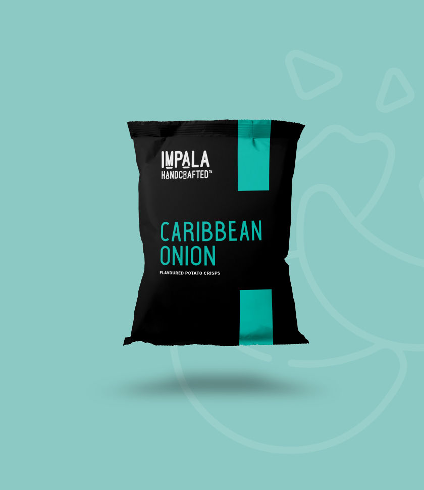 Packaging mockup of branded crisps