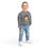 Thumbnail: a toddler where the dark gray sweatshirt