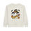 Thumbnail: Toddler sweatshirt in tan that has a fall scene ghost on it the a hat and personlized pencil